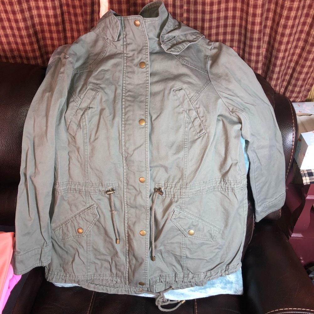Olive Color Nice Jacket size large